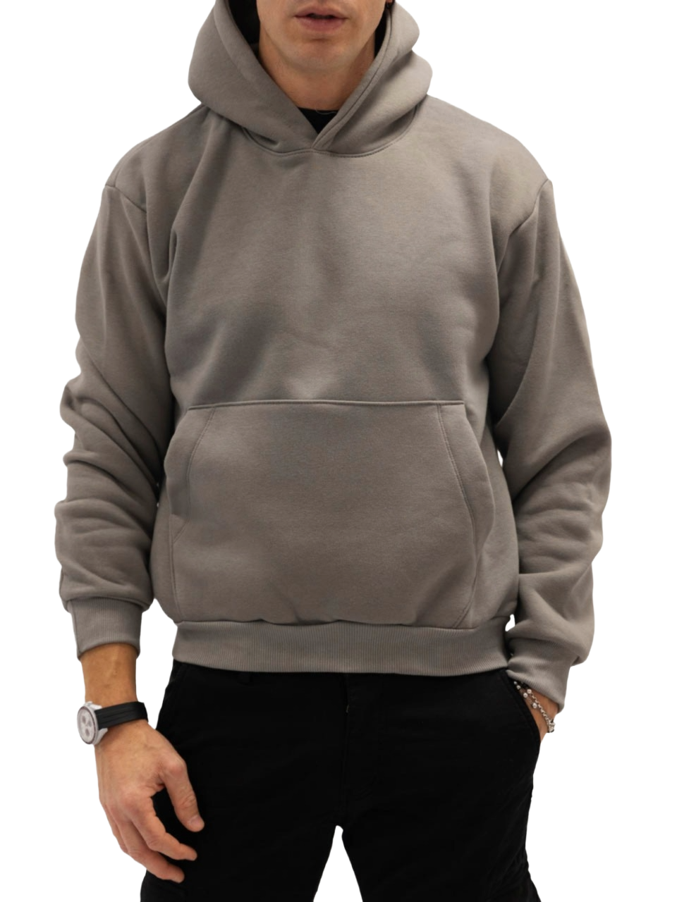 Felpa Boxy Felpata Iron Grey