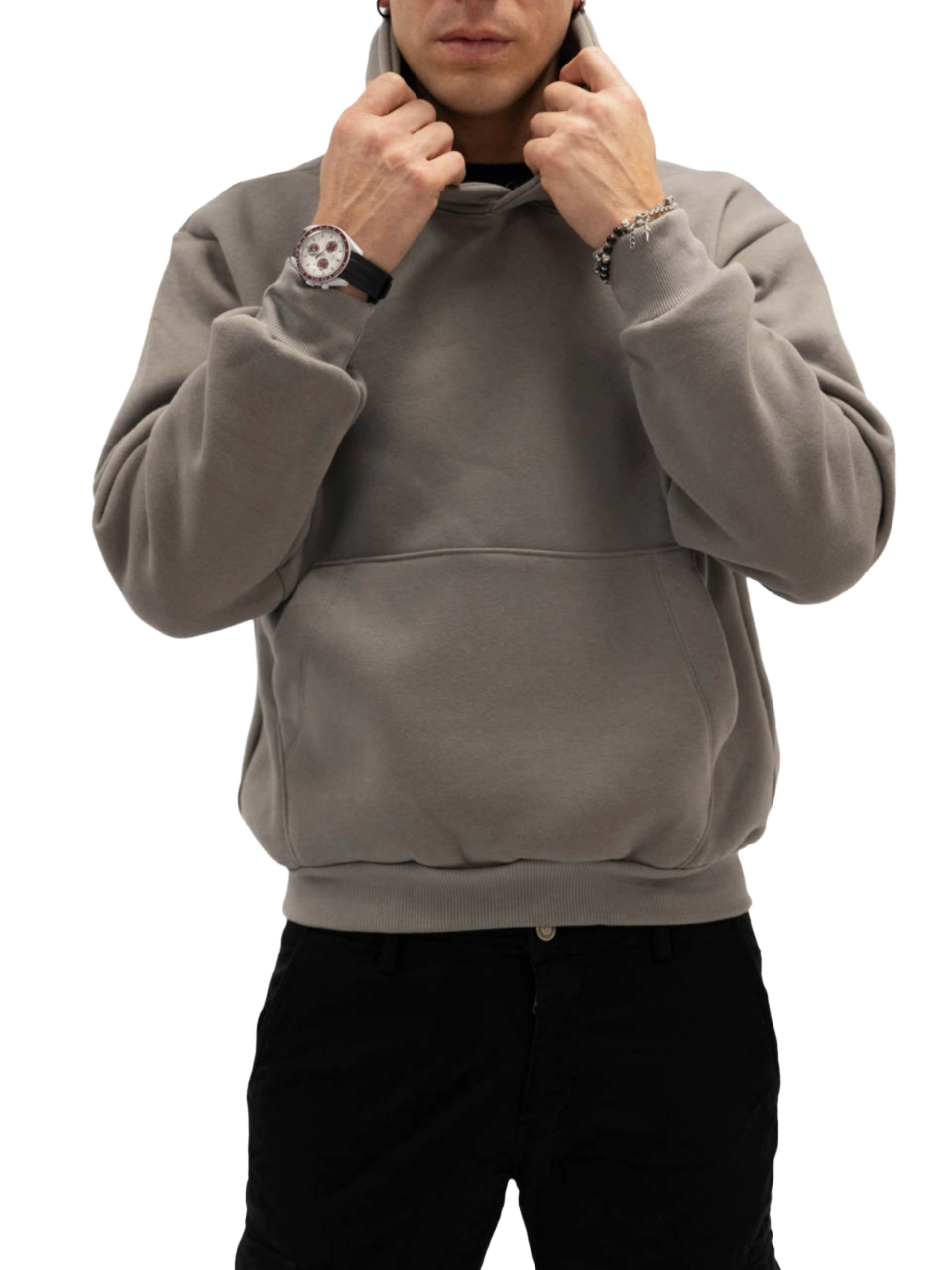 Felpa Boxy Felpata Iron Grey