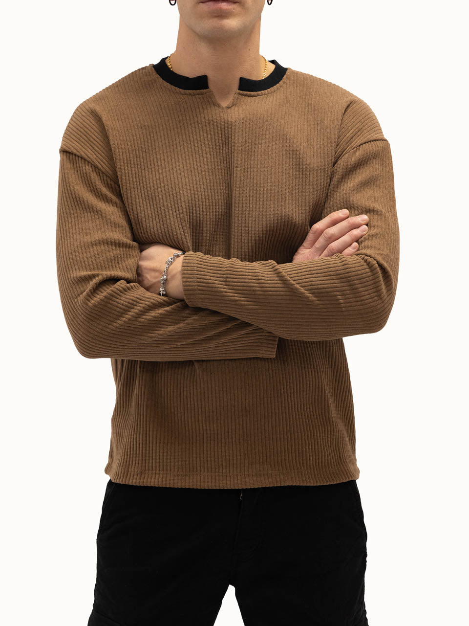 Felpa Florida in Velluto Camel