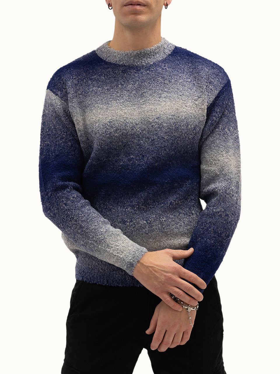 Maglione Paris Effetto Sfumato Blue