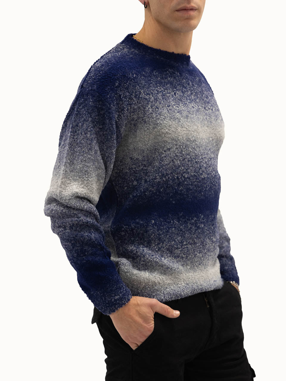 Maglione Paris Effetto Sfumato Jeans