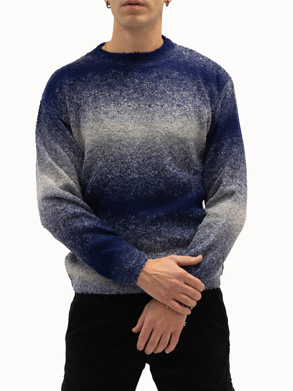 Maglione Paris Effetto Sfumato Jeans