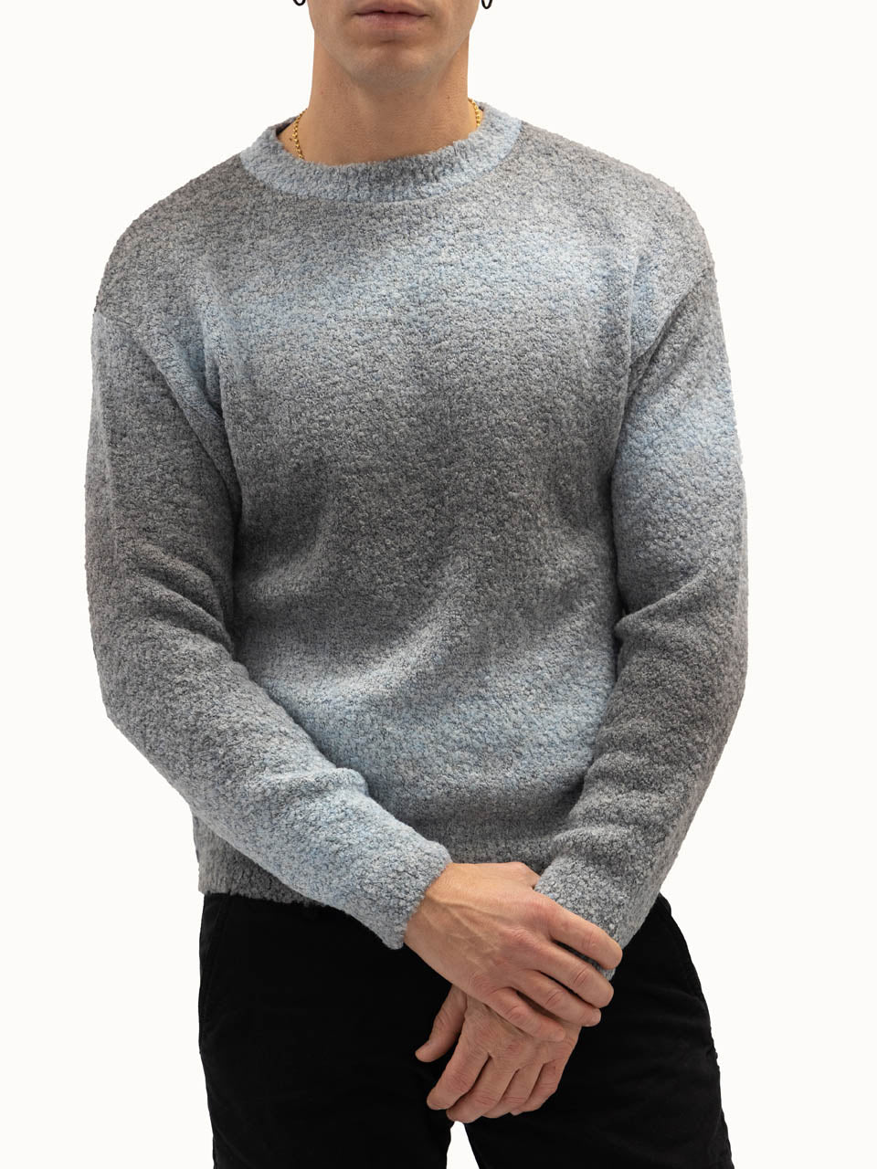 Maglione Paris Effetto Sfumato Sky Blue