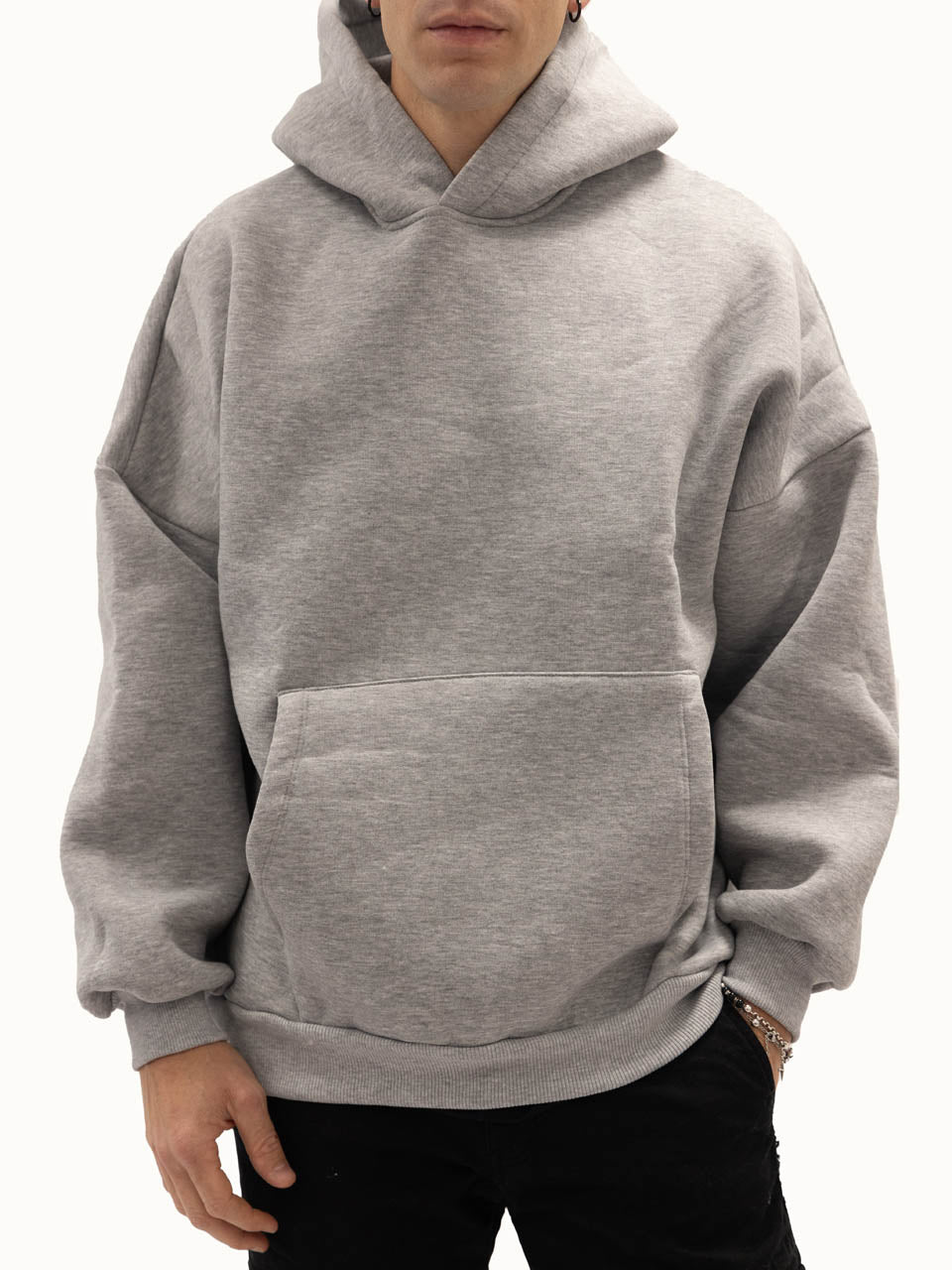 Felpa Oversize Felpata Grey