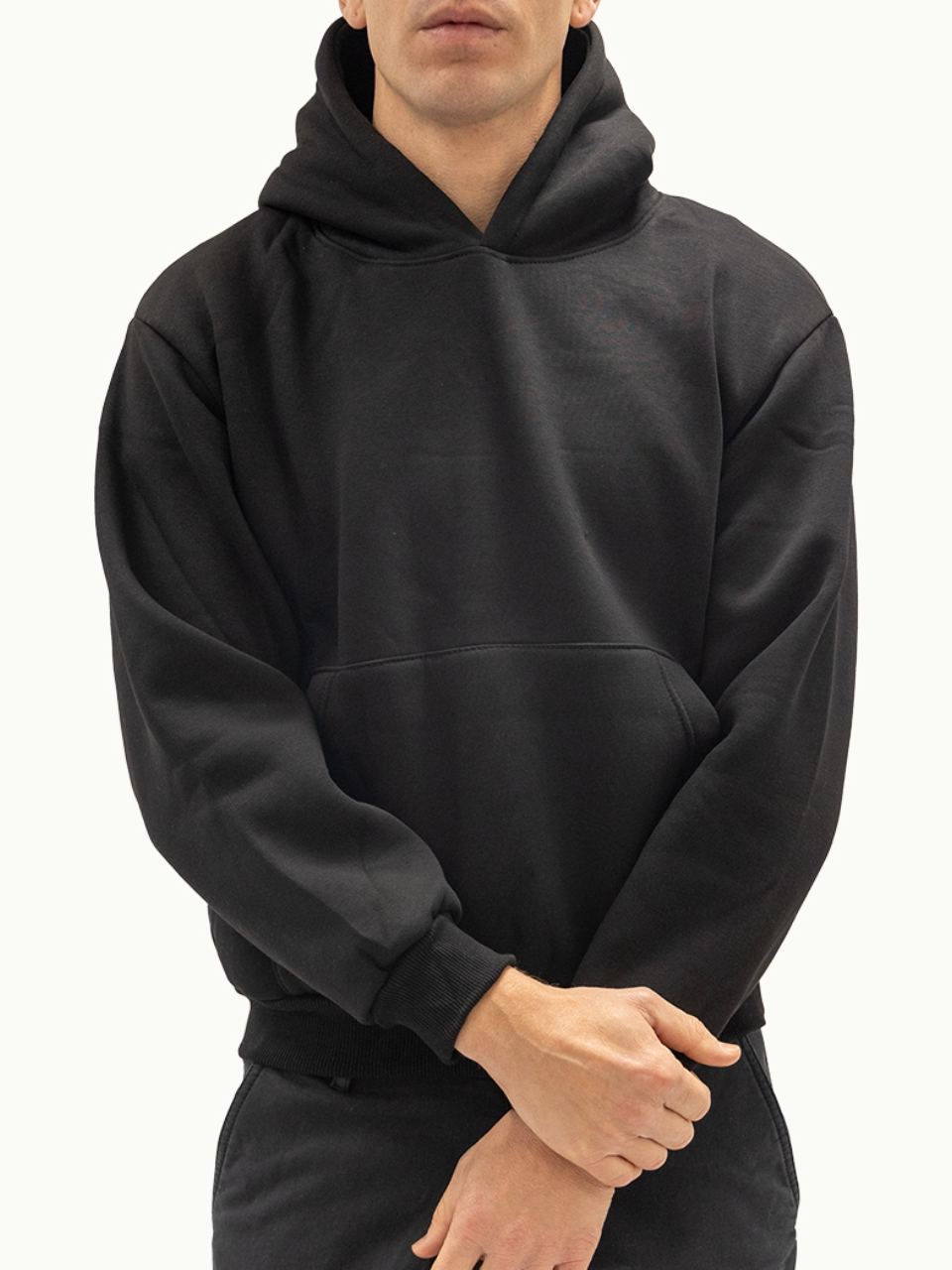 Felpa Boxy Felpata Black