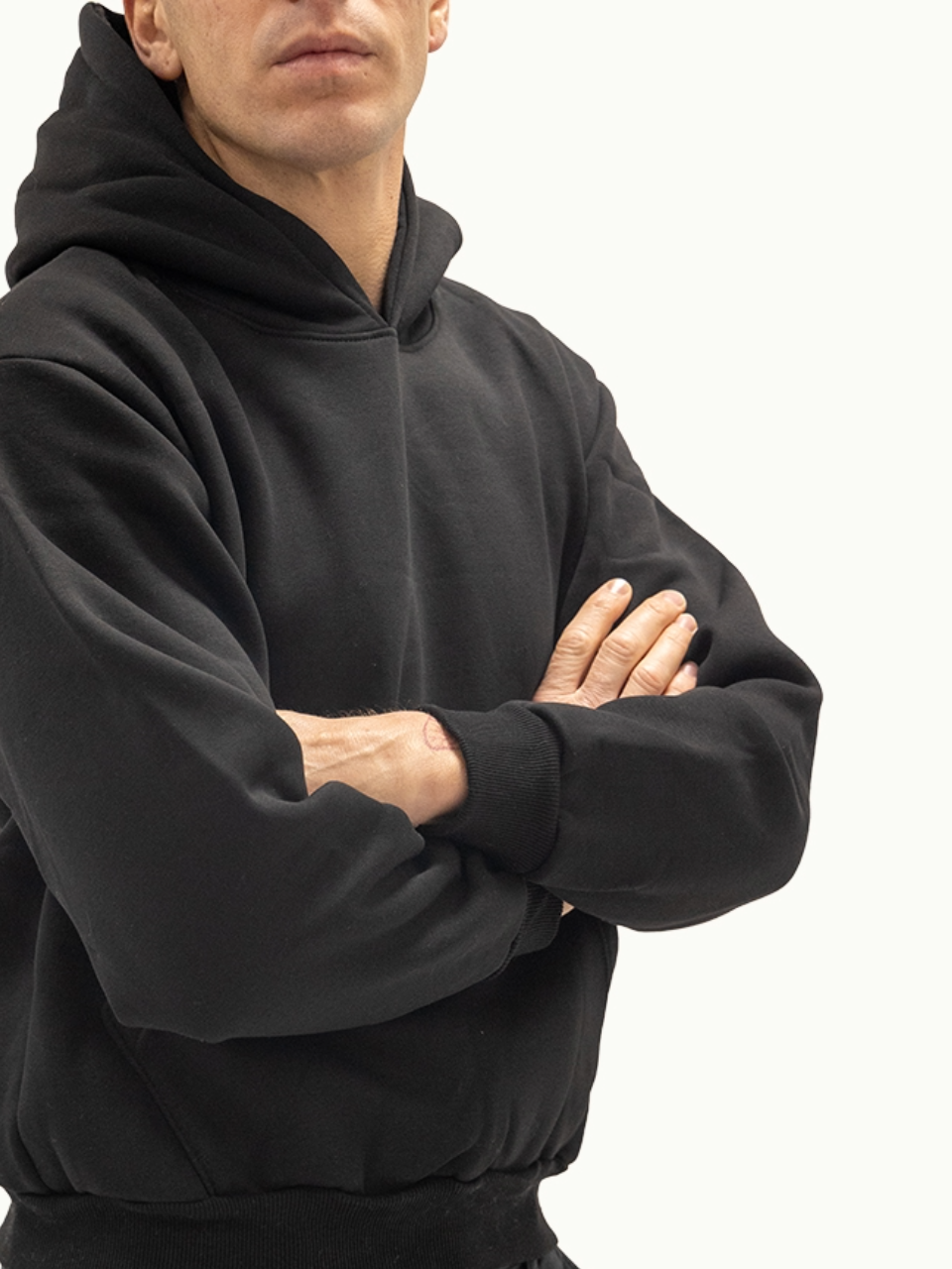 Felpa Boxy Felpata Black