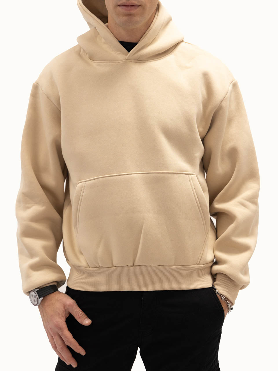 Felpa Boxy Felpata Ivory