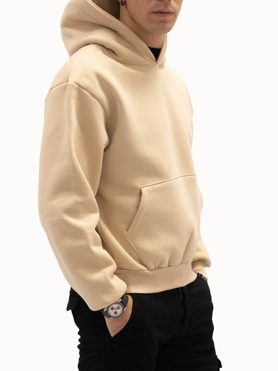 Felpa Boxy Felpata Ivory