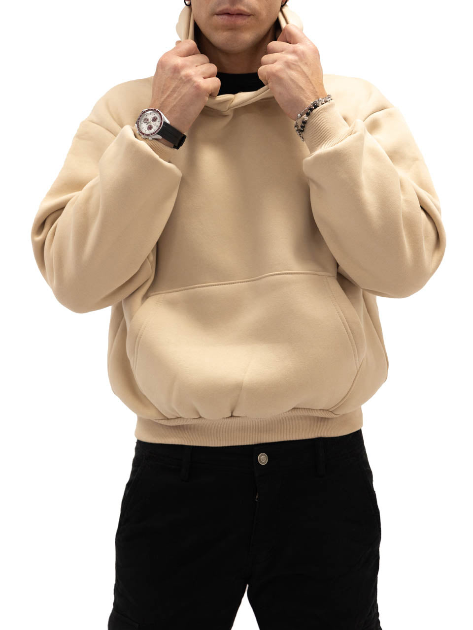 Felpa Boxy Felpata Ivory