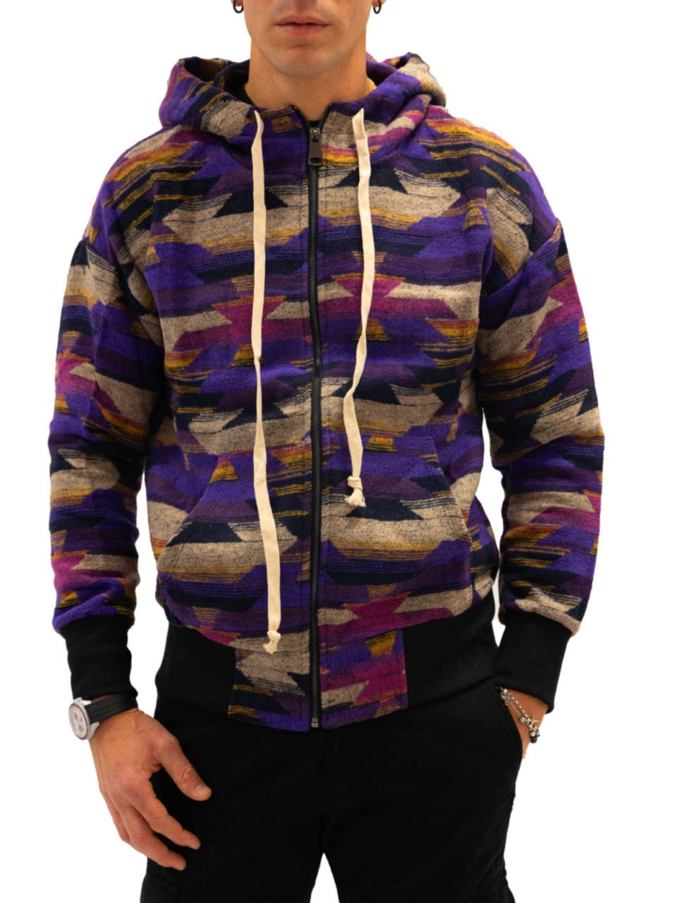 Felpa Alaska con Cappuccio Purple