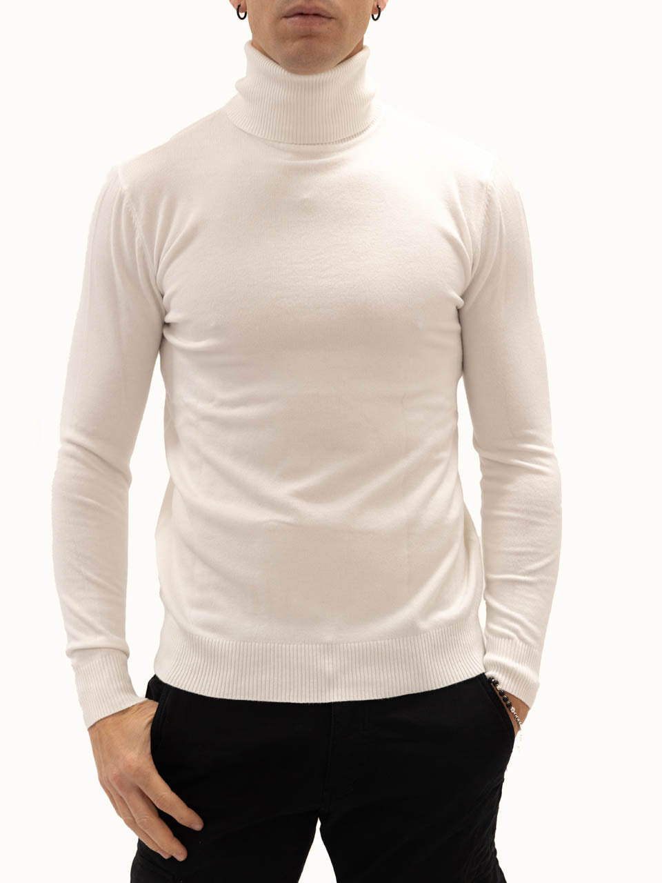 Maglioncino Dolcevita Getsby White