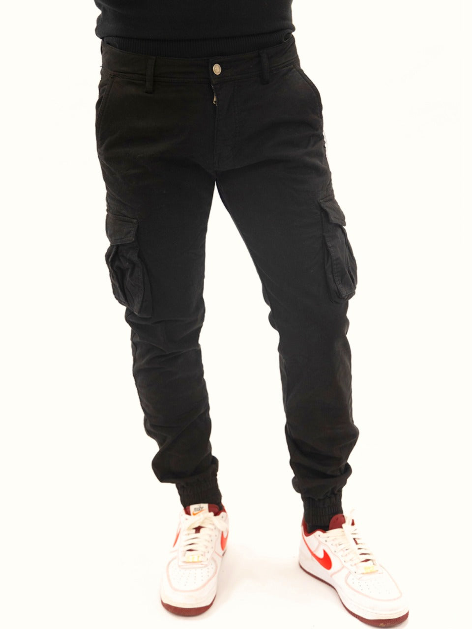 Pantalone Cargo Urban Felpato Black