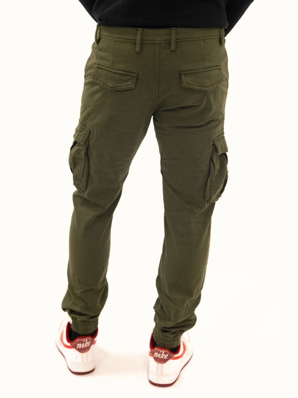 Pantalone Cargo Urban Felpato Military Green