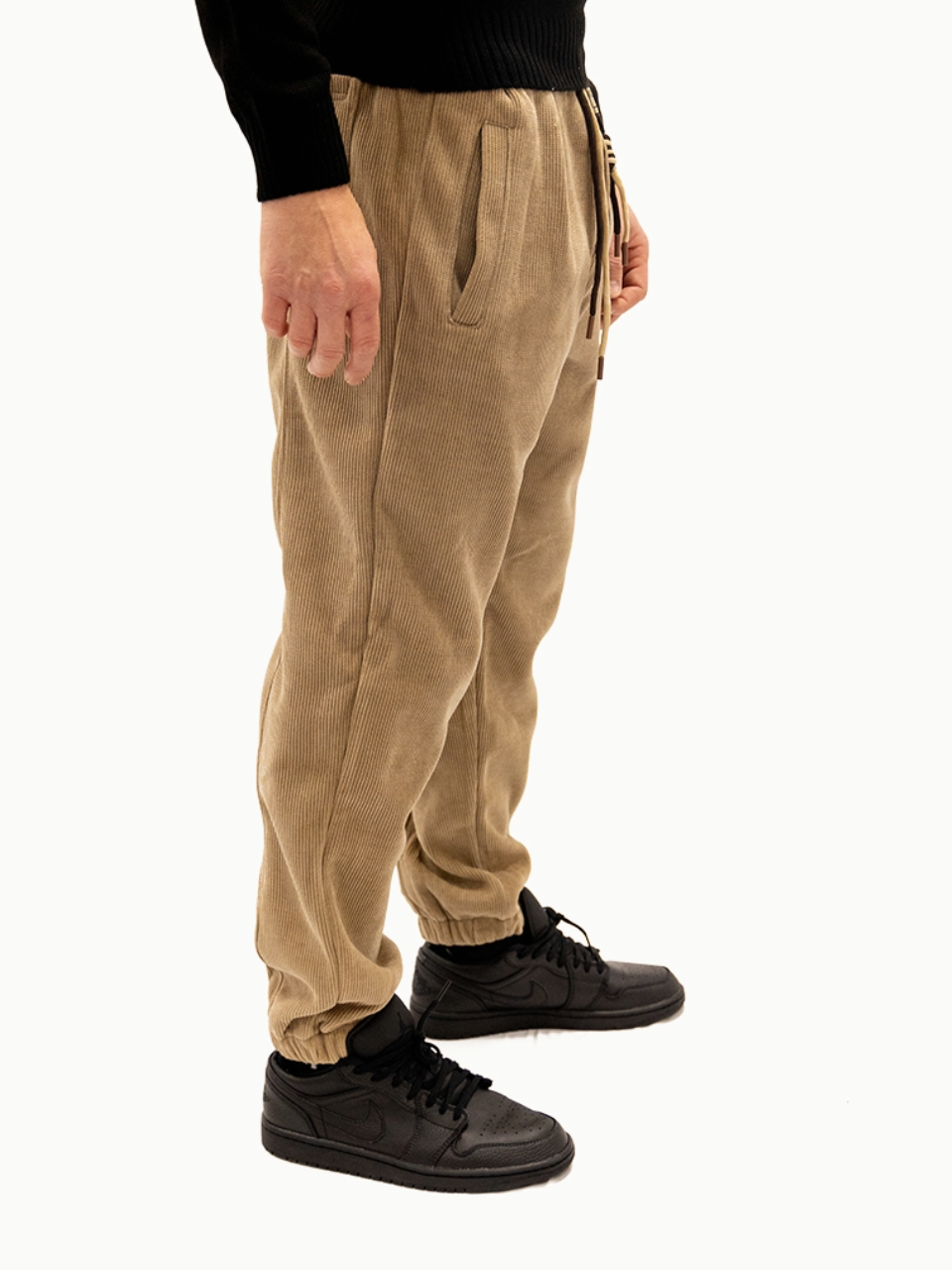 Pantalone Osaka in Velluto a coste Khaki