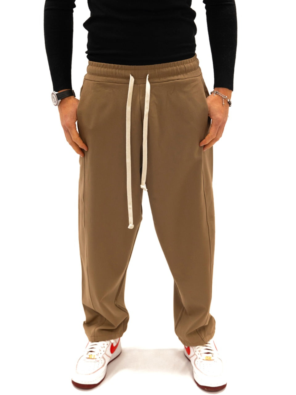 Pantalone Japan Fondo Largo Camel