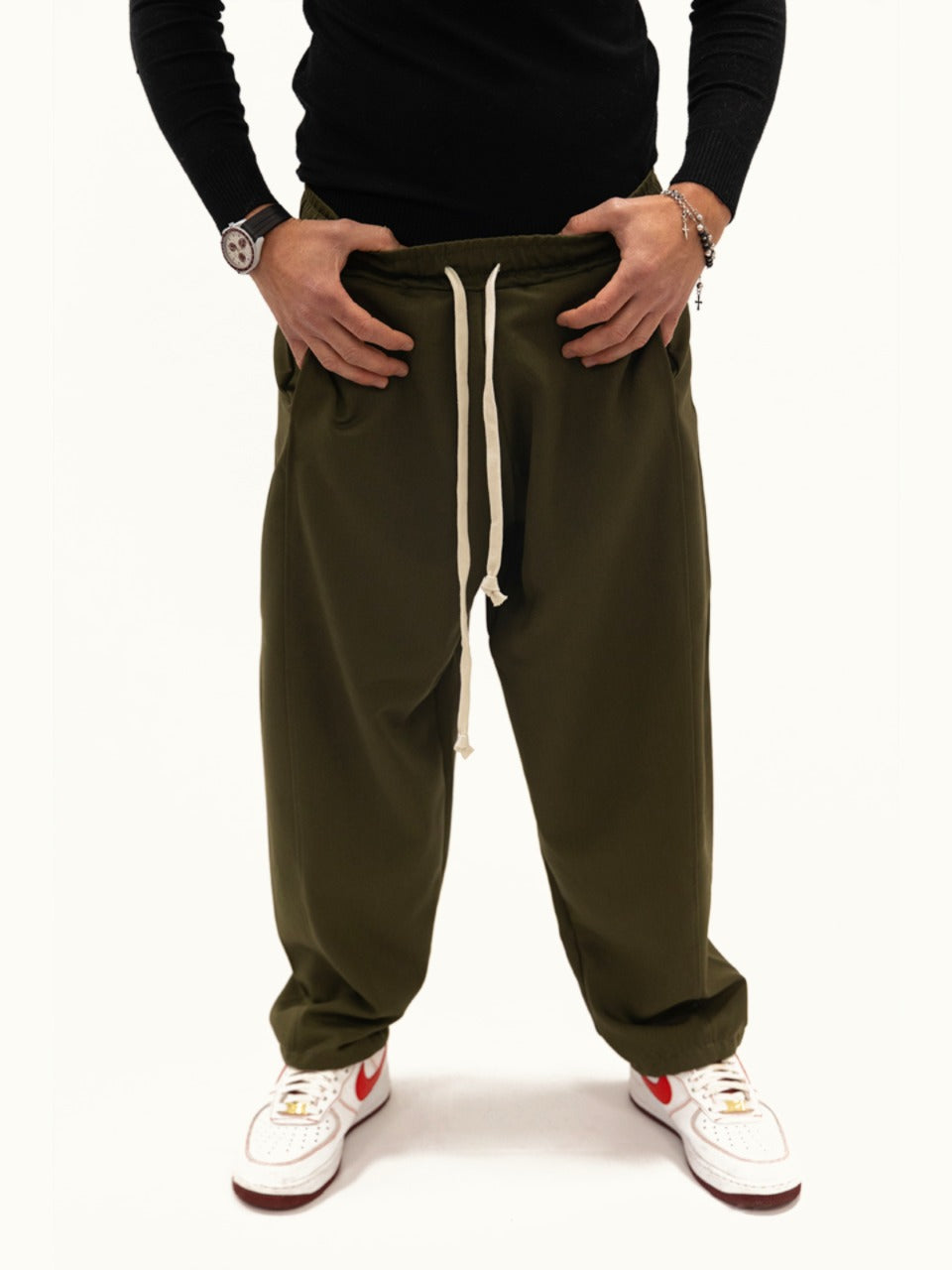 Pantalone Japan Fondo Largo Forest Green