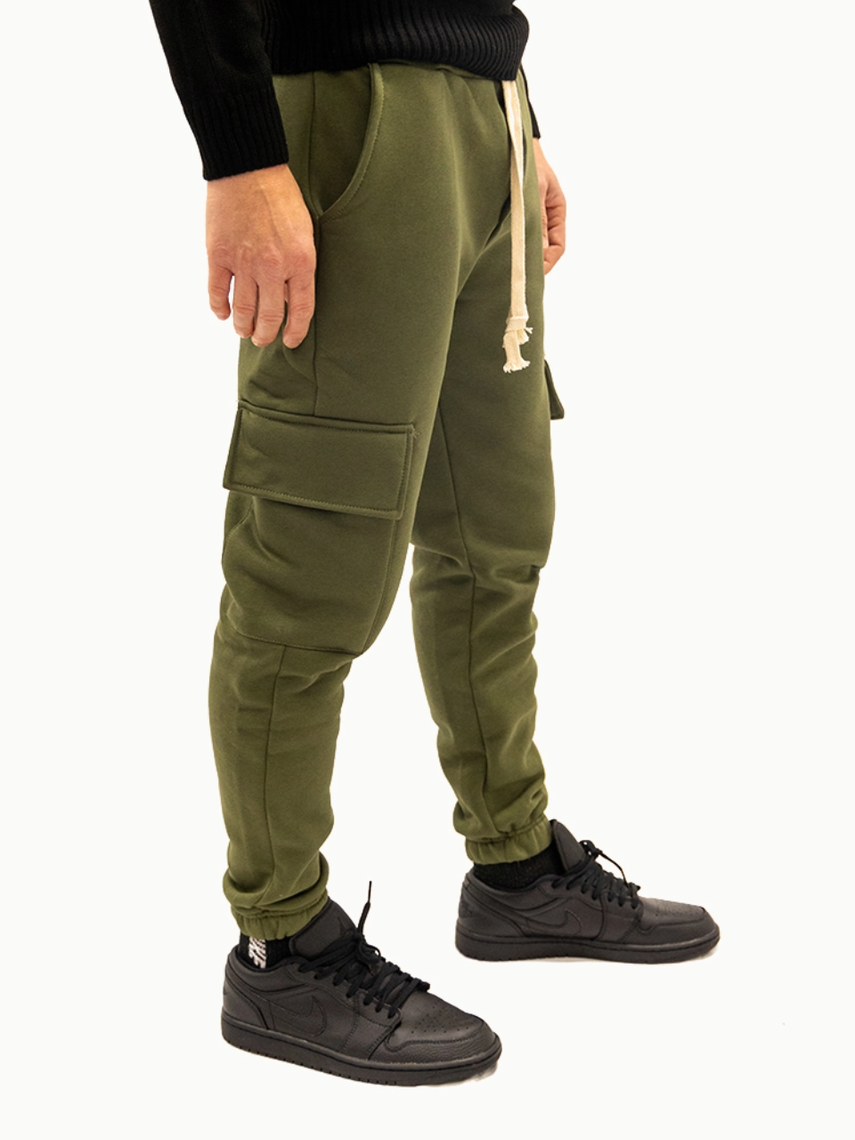 Pantatuta Cargo Felpata Military Green