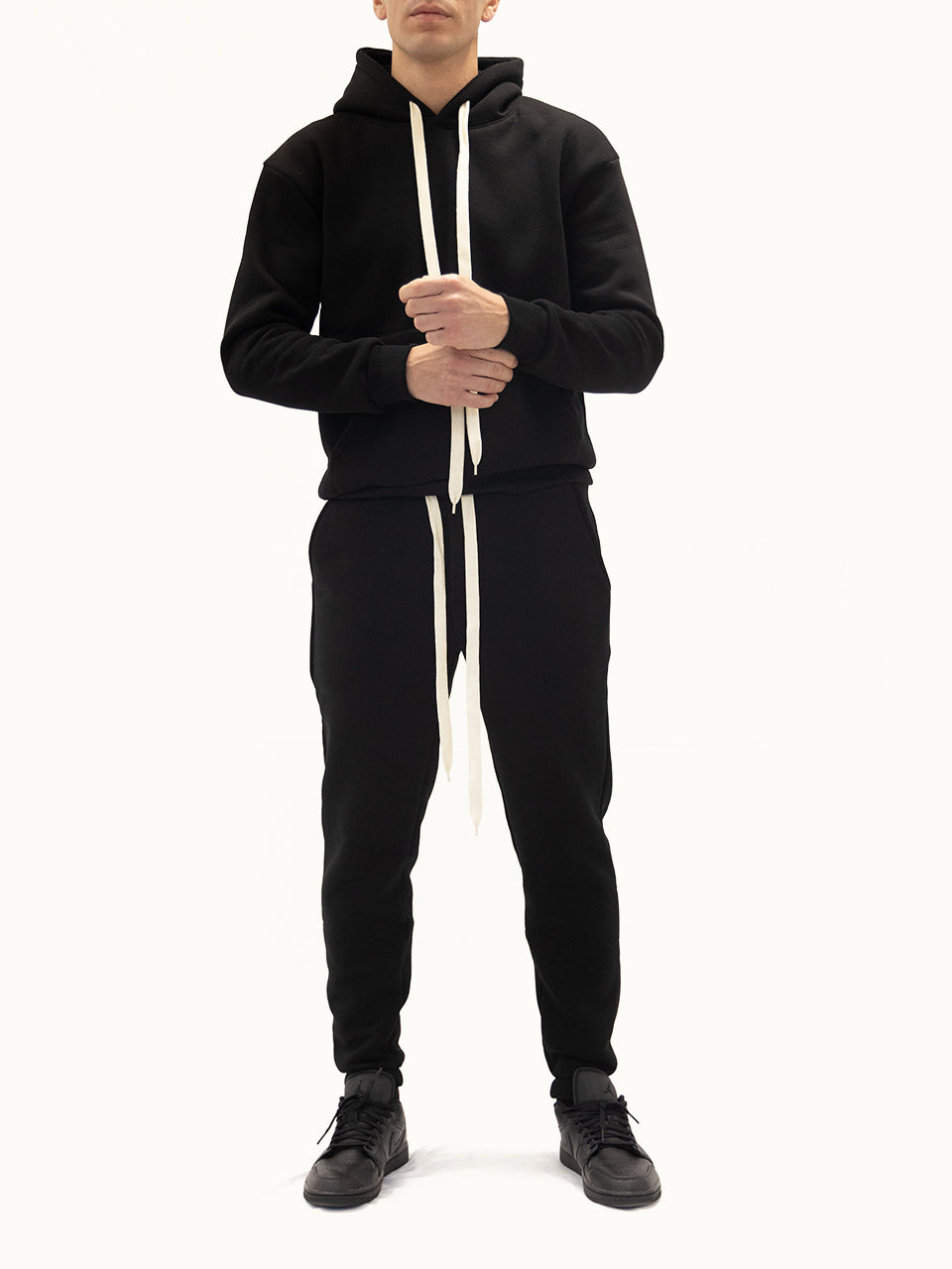 Tuta Completa Felpata Black