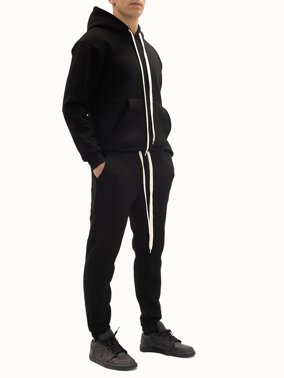 Tuta Completa Felpata Black