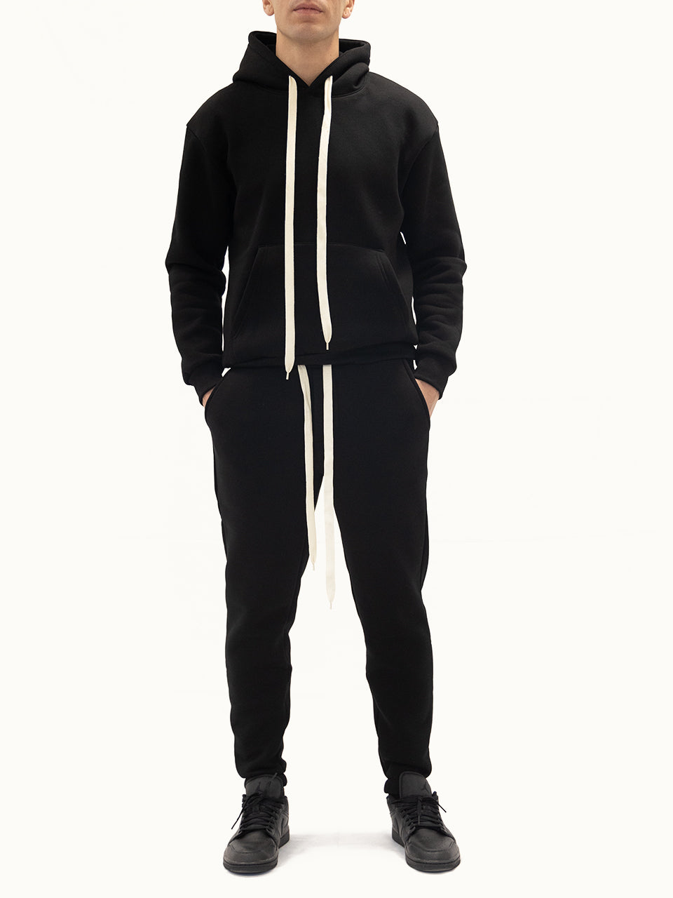 Tuta Completa Felpata Black