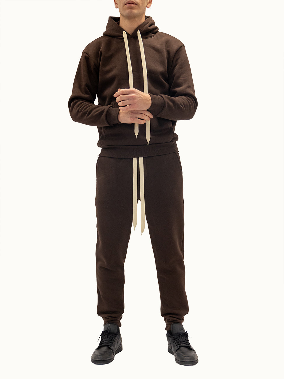 Tuta Completa Felpata Dark Brown